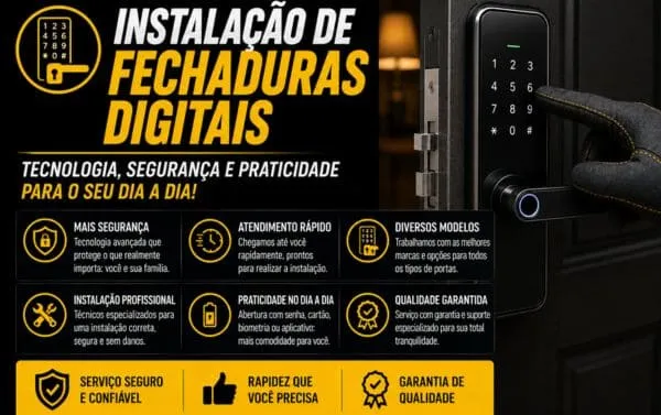 Instalação de Fechaduras Digitais