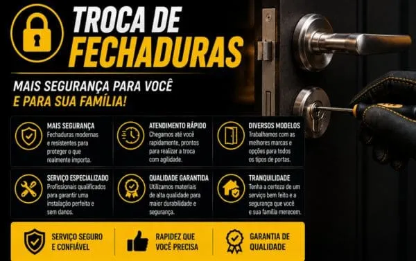 Troca de Fechaduras